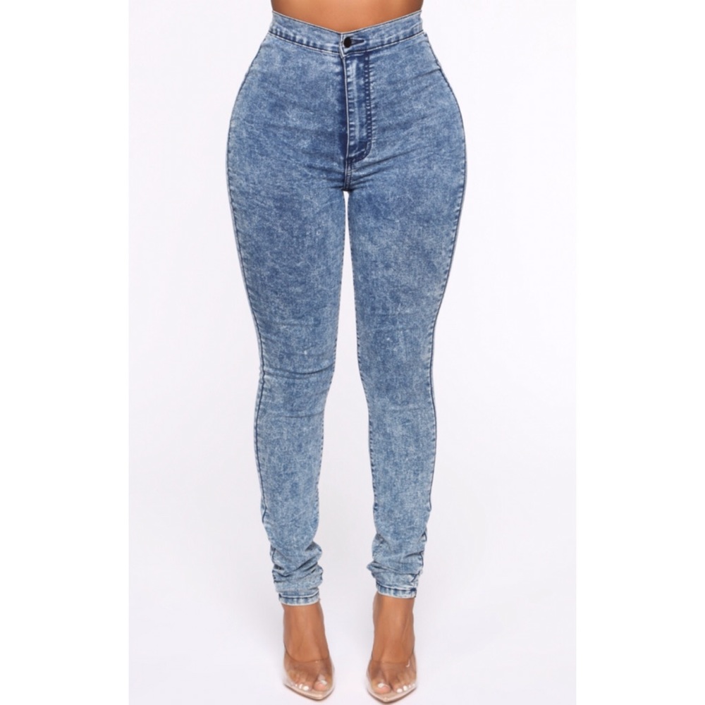 Tripping On You High Waist SkinnyJeans FashionNova